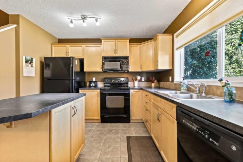 180 Copperfield Rise Se, Calgary, AB - Indoor Photo Showing Kitchen With Double Sink