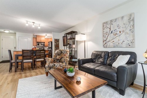 216-2233 34 Avenue Sw, Calgary, AB - Indoor Photo Showing Living Room