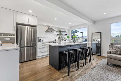 2126 18A Street Sw, Calgary, AB - Indoor Photo Showing Kitchen With Stainless Steel Kitchen