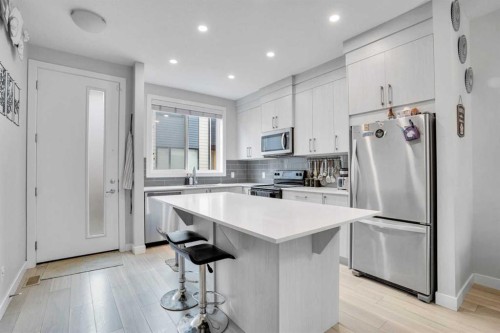 318 Redstone Crescent Ne, Calgary, AB - Indoor Photo Showing Kitchen With Stainless Steel Kitchen With Upgraded Kitchen