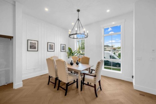 2020 22 Avenue Nw, Calgary, AB - Indoor Photo Showing Dining Room