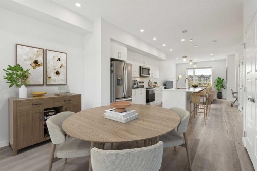 54 Evanscrest Manor Nw, Calgary, AB - Indoor Photo Showing Dining Room