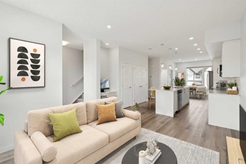 54 Evanscrest Manor Nw, Calgary, AB - Indoor Photo Showing Living Room