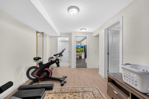 4 Saddlecreek Terrace Ne, Calgary, AB - Indoor Photo Showing Gym Room