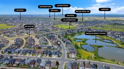 4 Saddlecreek Terrace Ne, Calgary, AB - Outdoor With View