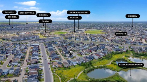 4 Saddlecreek Terrace Ne, Calgary, AB - Outdoor With View