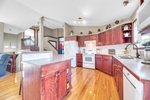 102 Parklane Drive, Strathmore, AB - Indoor Photo Showing Kitchen With Double Sink