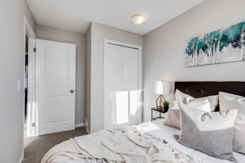 292 Falton Drive Ne, Calgary, AB - Indoor Photo Showing Bedroom