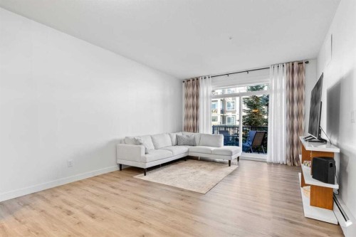 112-40 Walgrove Walk Se, Calgary, AB - Indoor Photo Showing Living Room