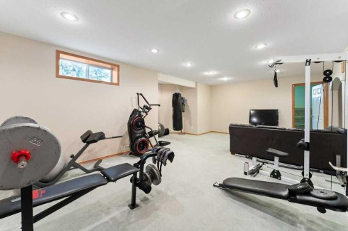 10 Grande Point Estates, Strathmore, AB - Indoor Photo Showing Gym Room