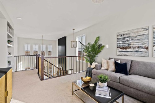86 Cimarron Estates Drive, Okotoks, AB - Indoor Photo Showing Living Room