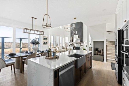 86 Cimarron Estates Drive, Okotoks, AB - Indoor Photo Showing Kitchen With Upgraded Kitchen