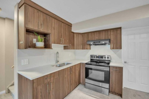 550 Copperfield Boulevard Se, Calgary, AB - Indoor Photo Showing Kitchen With Double Sink