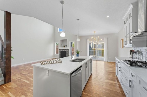 240 Nolanhurst Crescent Nw, Calgary, AB - Indoor Photo Showing Kitchen With Double Sink With Upgraded Kitchen