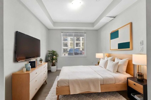 5114-151 Legacy Main Street Se, Calgary, AB - Indoor Photo Showing Bedroom