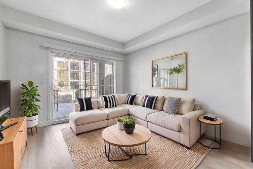 5114-151 Legacy Main Street Se, Calgary, AB - Indoor Photo Showing Living Room