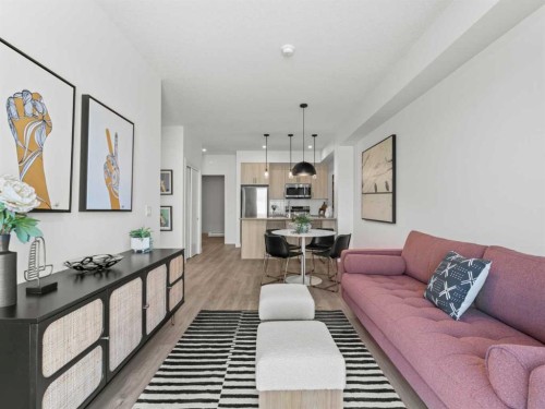A109-2026 81 Street Sw, Calgary, AB - Indoor Photo Showing Living Room