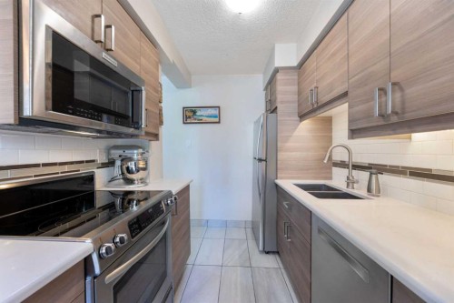305-605 14 Avenue Sw, Calgary, AB - Indoor Photo Showing Kitchen With Double Sink With Upgraded Kitchen