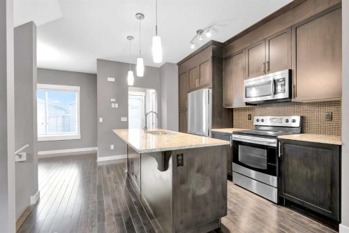 357 Skyview Ranch Road Ne, Calgary, AB - Indoor Photo Showing Kitchen With Upgraded Kitchen