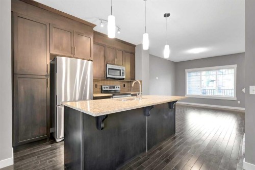 357 Skyview Ranch Road Ne, Calgary, AB - Indoor Photo Showing Kitchen With Upgraded Kitchen