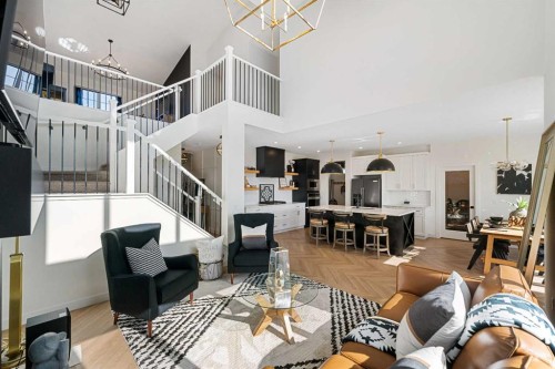 159 Brander Avenue, Langdon, AB - Indoor Photo Showing Living Room