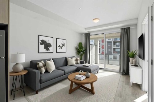 4208-15 Sage Meadows Landing Nw, Calgary, AB - Indoor Photo Showing Living Room