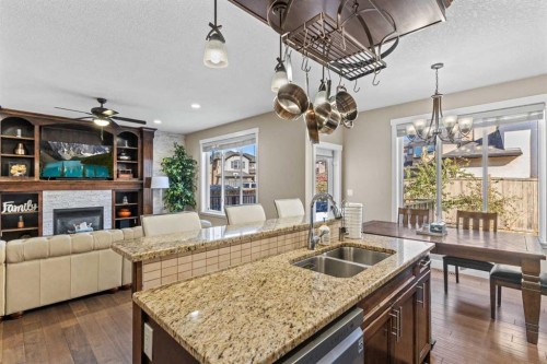1269 Sherwood Boulevard Nw, Calgary, AB - Indoor With Fireplace