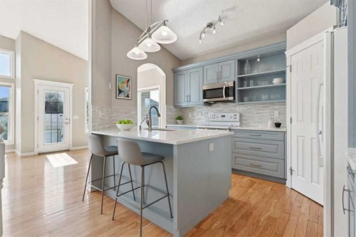 191 West Springs Close Sw, Calgary, AB - Indoor Photo Showing Kitchen With Upgraded Kitchen