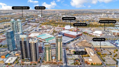 2307-210 15 Avenue Se, Calgary, AB - Outdoor With View