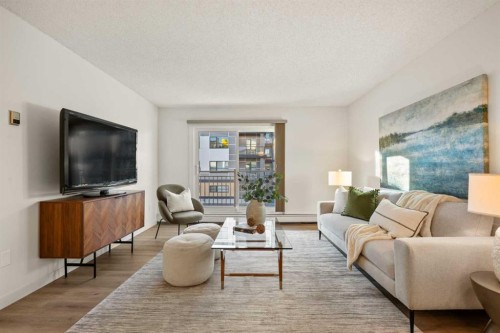 319-723 57 Avenue Sw, Calgary, AB - Indoor Photo Showing Living Room