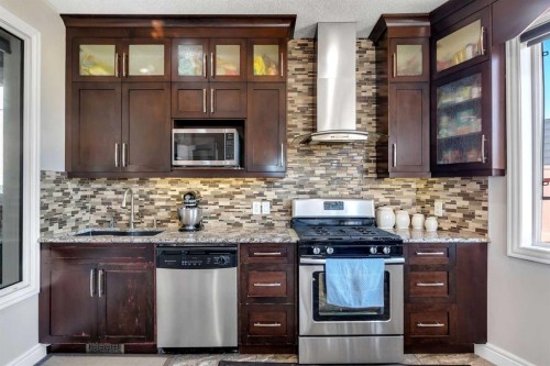 77 Taralea Green Ne, Calgary, AB - Indoor Photo Showing Kitchen With Stainless Steel Kitchen With Upgraded Kitchen