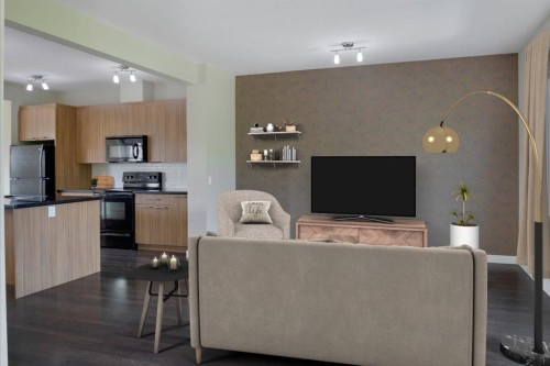 105-300 Marina Drive, Chestermere, AB - Indoor Photo Showing Kitchen