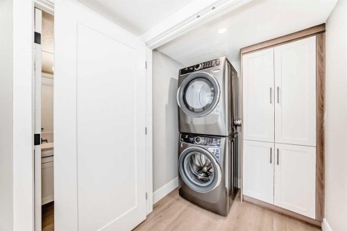 1 Cherovan Drive Sw, Calgary, AB - Indoor Photo Showing Laundry Room