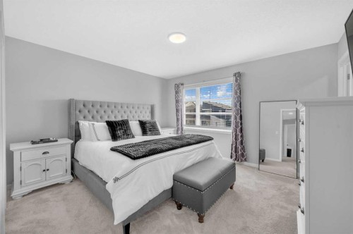 220 Cornerstone Grove Ne, Calgary, AB - Indoor Photo Showing Bedroom