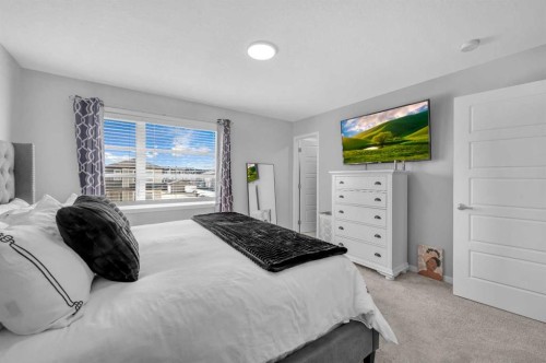 220 Cornerstone Grove Ne, Calgary, AB - Indoor Photo Showing Bedroom
