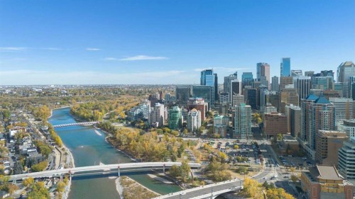 1901-1088 6 Avenue Sw, Calgary, AB - Outdoor With View