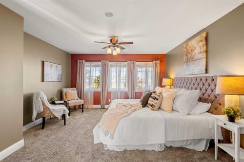 52 Canoe Road Sw, Airdrie, AB - Indoor Photo Showing Bedroom