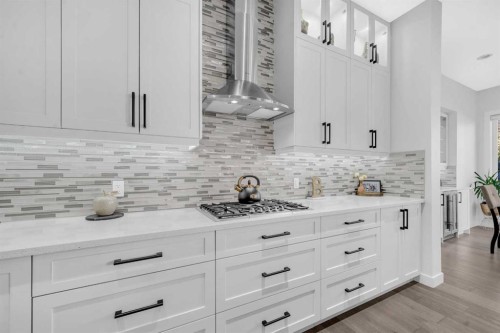 134 Corner Meadows Common Ne, Calgary, AB - Indoor Photo Showing Kitchen With Upgraded Kitchen