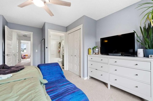 42 Auburn Bay Link Se, Calgary, AB - Indoor Photo Showing Bedroom