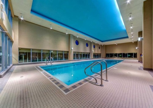 1801-77 Spruce Place Sw, Calgary, AB - Indoor Photo Showing Other Room With In Ground Pool