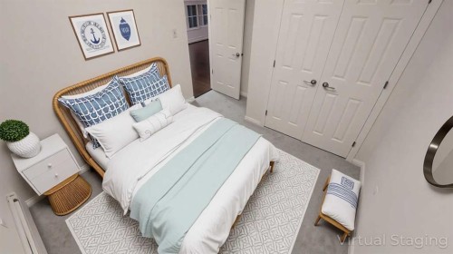 4207-755 Copperpond Boulevard Se, Calgary, AB - Indoor Photo Showing Bedroom