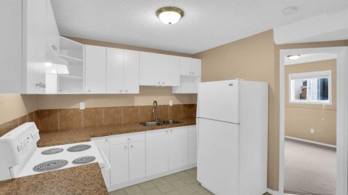 40 Saddlefield Road Ne, Calgary, AB - Indoor Photo Showing Kitchen With Double Sink