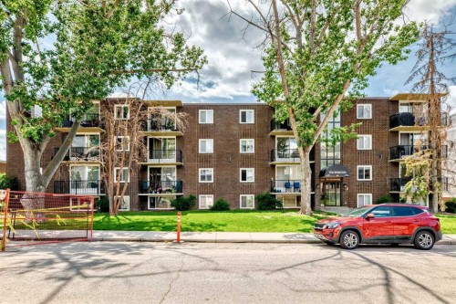 305-635 57 Avenue Sw, Calgary, AB - Outdoor With Balcony With Facade