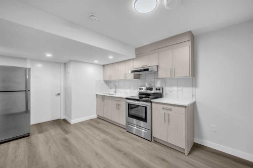 96 Savanna Lane Ne, Calgary, AB - Indoor Photo Showing Kitchen With Stainless Steel Kitchen