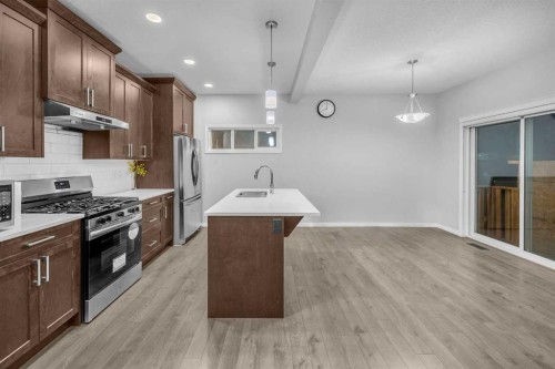 96 Savanna Lane Ne, Calgary, AB - Indoor Photo Showing Kitchen With Upgraded Kitchen
