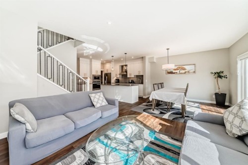 321 Carringvue Place Nw, Calgary, AB - Indoor Photo Showing Living Room