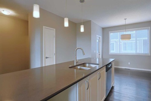 185 Panatella Square Nw, Calgary, AB - Indoor Photo Showing Kitchen With Double Sink