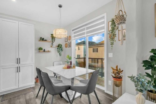 749 Windrow Manor Sw, Airdrie, AB - Indoor Photo Showing Dining Room