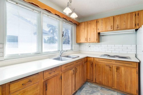 244 Maple Court Crescent Se, Calgary, AB - Indoor Photo Showing Kitchen With Double Sink