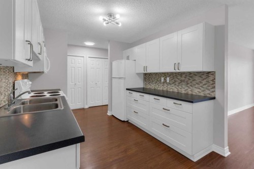 204-3606 Erlton Court Sw, Calgary, AB - Indoor Photo Showing Kitchen With Double Sink